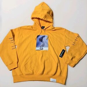 Michael Jackson x Diamond Supply Company Hoodie Size Medium Yellow King Of Pop